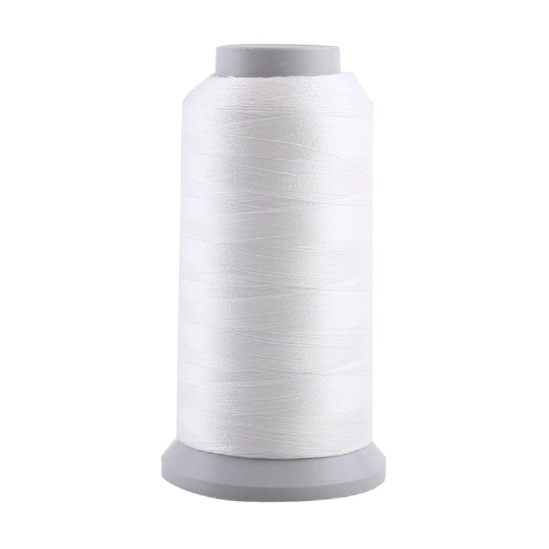 Hztyyier Luminous Sewing Thread Polyester in The Dark Machine Hand Embroidery Sewing Thread (3000-White) - Image 1